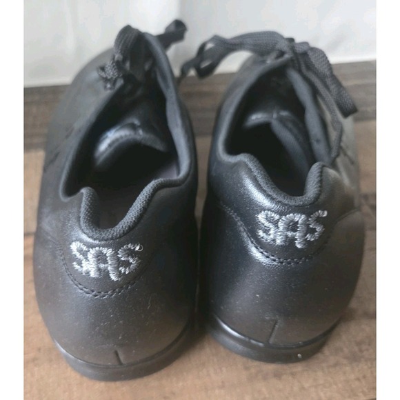 SAS Free Time Shoes Black Leather Made In USA. Womens Sz 11 W - Picture 3 of 8